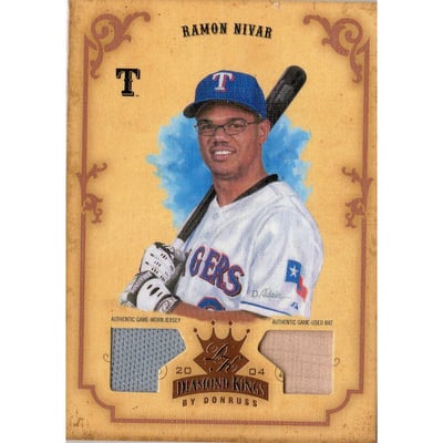 2004 Diamond Kings DK Materials Bronze #58 Ramon Nivar Bat-Jsy/100
