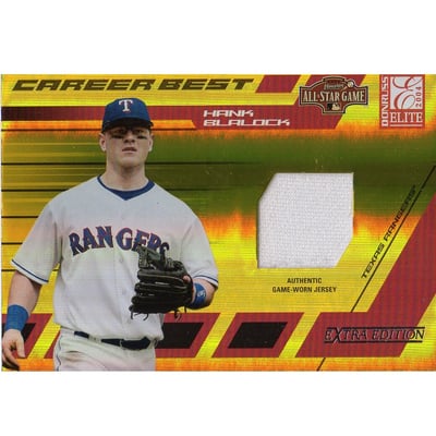 2004 Donruss Elite Extra Edition Career Best All-Stars Jersey #9 Hank Blalock