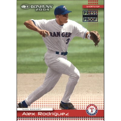 2004 Donruss Press Proofs Blue #196 Alex Rodriguez