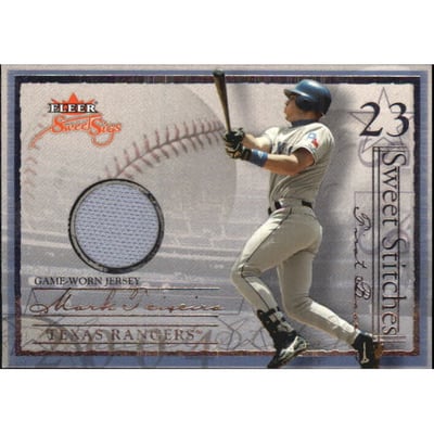 2004 Fleer Sweet Sigs Sweet Stitches Jersey Silver #MT1 Mark Teixeira/158