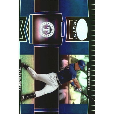 2004 Leaf Certified Cuts Marble Blue #187 Mark Teixeira