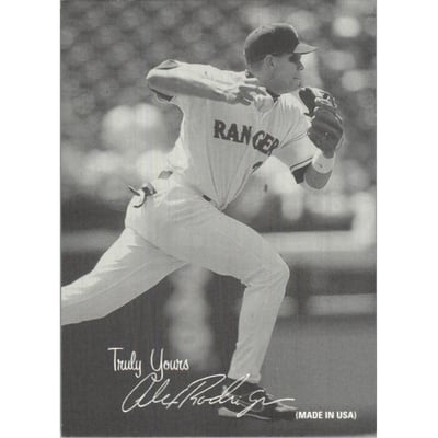 2004 Leaf Exhibits 1939-46 Truly Yours Left #3 Alex Rodriguez