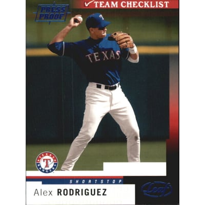 2004 Leaf Press Proofs Blue #284 Alex Rodriguez TC