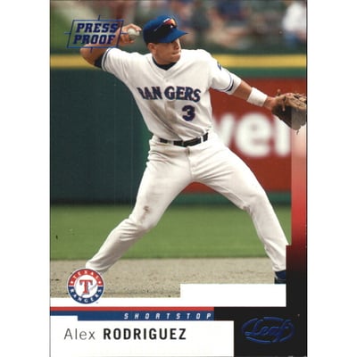 2004 Leaf Press Proofs Blue #86 Alex Rodriguez