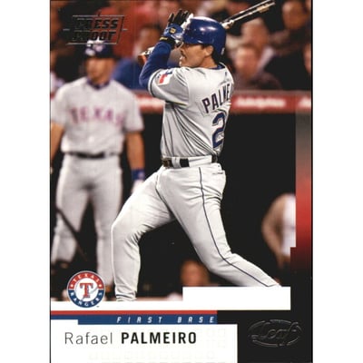2004 Leaf Press Proofs Silver #91 Rafael Palmeiro