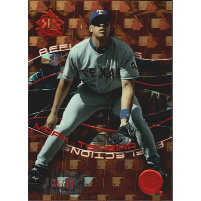 2004 Reflections Red #68 Mark Teixeira