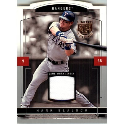 2004 SkyBox LE Jersey Proof #46 Hank Blalock
