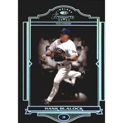 2004 Timeless Treasures Silver #48 Hank Blalock