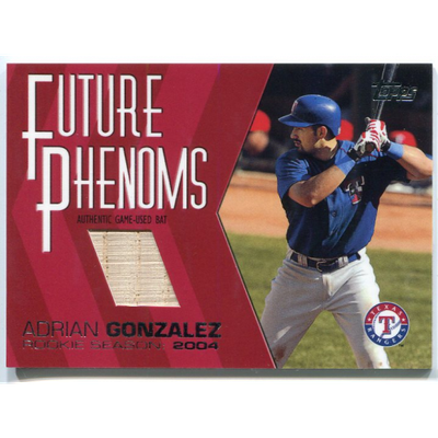 2004 Topps Traded Future Phenoms Relics #AG Adrian Gonzalez Bat A