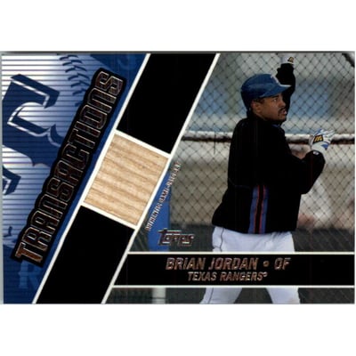 2004 Topps Traded Transactions Relics #BJ Brian Jordan Bat
