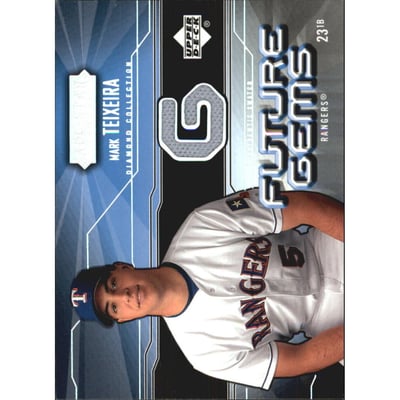 2004 UD Diamond All-Star Future Gems Jersey #MT Mark Teixeira
