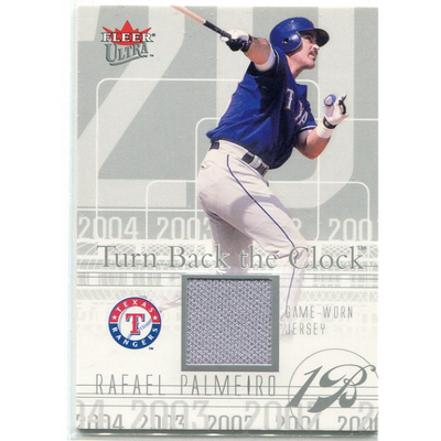 2004 Ultra Turn Back the Clock Jersey Silver #RP Rafael Palmeiro Rgr