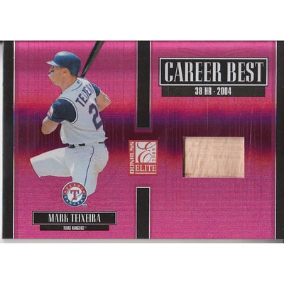 2005 Donruss Elite Career Best Bats #CB19 Mark Teixeira/250