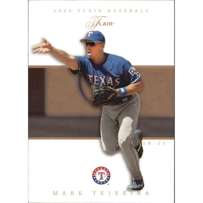 2005 Flair Row 1 #42 Mark Teixeira