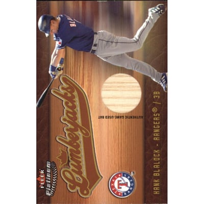 2005 Fleer Platinum Lumberjacks Bat Gold #HB Hank Blalock