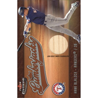 2005 Fleer Platinum Lumberjacks Bat Silver #HB Hank Blalock