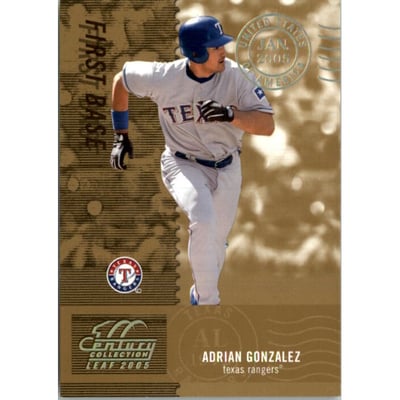 2005 Leaf Century Post Marks Gold #159 Adrian Gonzalez