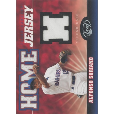 2005 Leaf Home/Road Jersey #2H Alfonso Soriano H