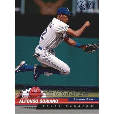2005 Leaf Press Proofs Blue #191 Alfonso Soriano