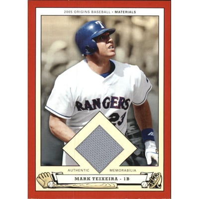 2005 Origins Materials Jersey #MT Mark Teixeira