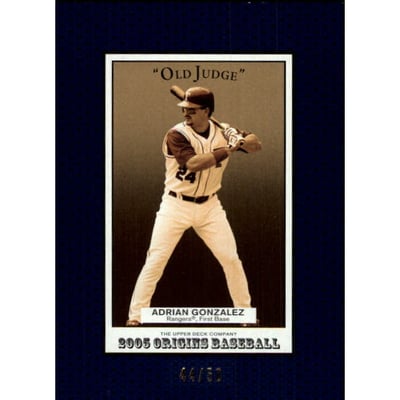 2005 Origins Old Judge Blue #177 Adrian Gonzalez YS
