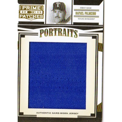 2005 Prime Patches Portraits Jumbo Swatch #80 Rafael Palmeiro/304