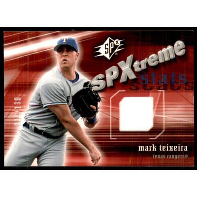 2005 SPx SPxtreme Stats Jersey #MT Mark Teixeria