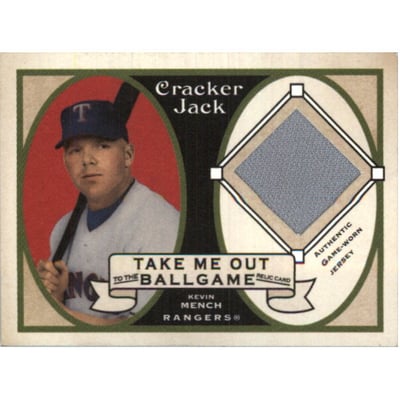 2005 Topps Cracker Jack Take Me Out to the Ballgame Mini Relics #KME Kevin Mench Jsy