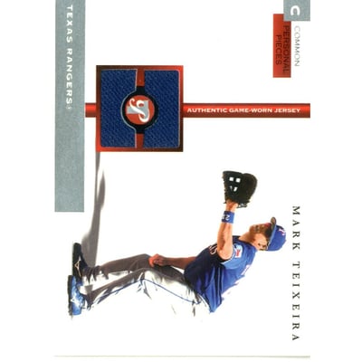 2005 Topps Pristine Personal Pieces Common Relics #MTE Mark Teixeira Jsy