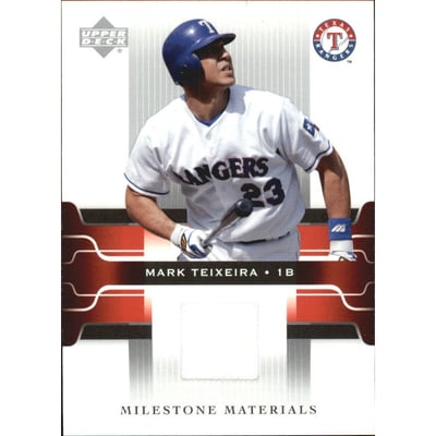 2005 Upper Deck Milestone Materials #MT Mark Teixeira