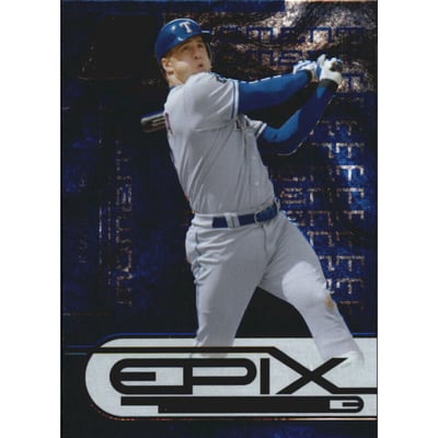 2005 Zenith Epix Blue Moment #5 Mark Teixeira