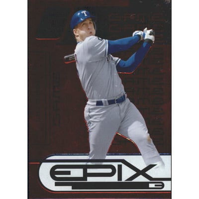 2005 Zenith Epix Red Game #5 Mark Teixeira