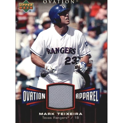 2006 Upper Deck Ovation Apparel #MT Mark Teixeira Jsy