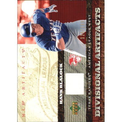 2007 Artifacts Divisional Artifacts #HB Hank Blalock
