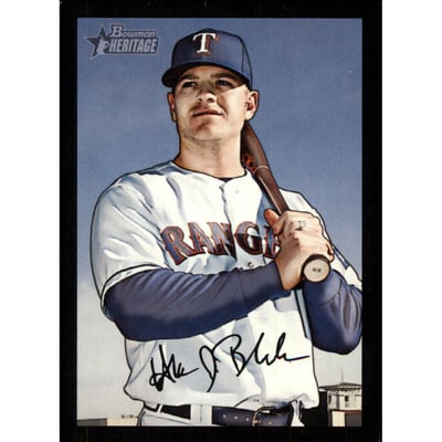 2007 Bowman Heritage Black #12 Hank Blalock