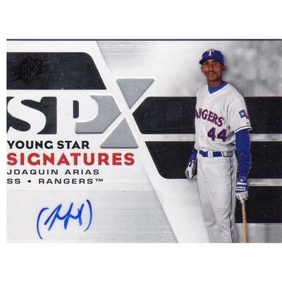 2008 SPx Young Star Signatures Silver #YSSJA Joaquin Arias