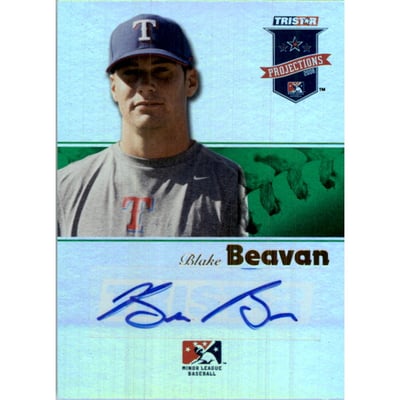 2008 TRISTAR PROjections Autographs Reflectives Green #227 Blake Beavan