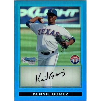 2009 Bowman Chrome Prospects Blue Refractors #BCP194 Kennil Gomez