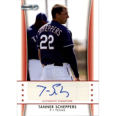 2010 Razor Rookie Retro Prospect Autographs #TS2 Tanner Scheppers