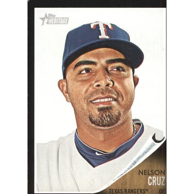 2011 Topps Heritage Black #C9 Nelson Cruz