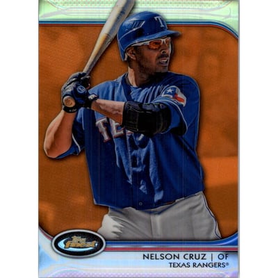 2012 Finest Orange Refractors #27 Nelson Cruz