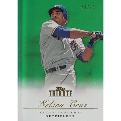 2012 Topps Tribute Green #45 Nelson Cruz