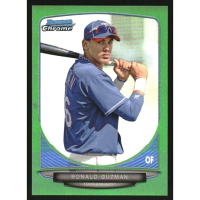 2013 Bowman Chrome Mini Green Refractors #256 Ronald Guzman