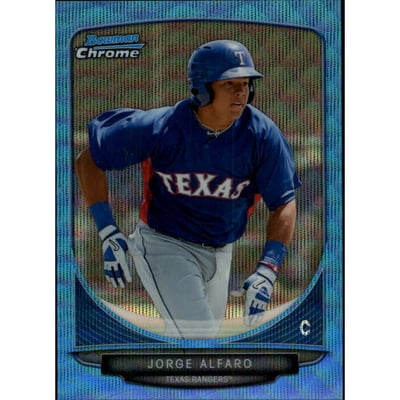 2013 Bowman Chrome Prospects Blue Wave Refractors #BCP213 Jorge Alfaro
