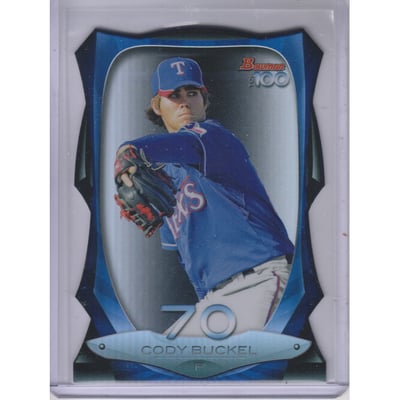 2013 Bowman Top 100 Prospects Die Cut Refractors #BTP70 Cody Buckel