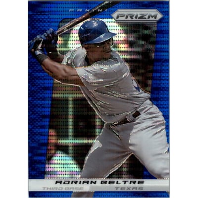 2013 Panini Prizm Prizms Blue Pulsar #104 Adrian Beltre