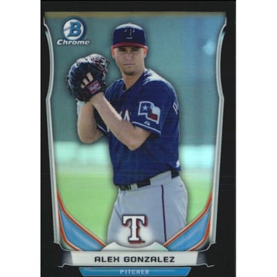 2014 Bowman Chrome Draft Top Prospects Black Refractors #CTP49 Alex Gonzalez