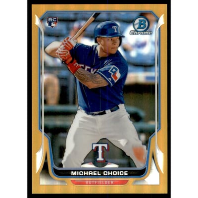 2014 Bowman Chrome Gold Refractors #18 Michael Choice