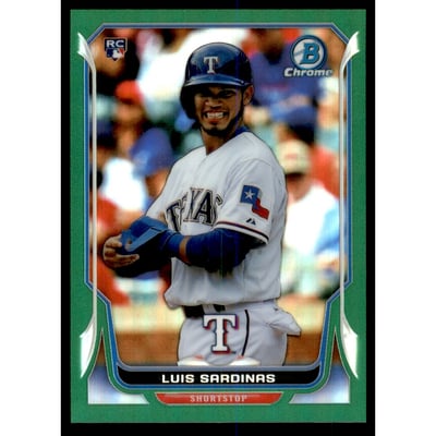 2014 Bowman Chrome Green Refractors #11 Luis Sardinas