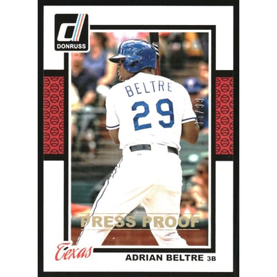 2014 Donruss Press Proofs Gold #129 Adrian Beltre